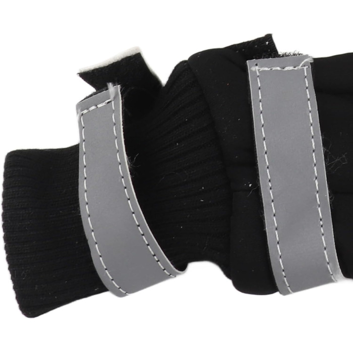 Чоботи для собак Zerodis чорного кольору (4 шт.) - водонепроникні, з антиковзаючою підошвою, теплі захисні чоботи для середніх та великих собак (XL, блакитний)