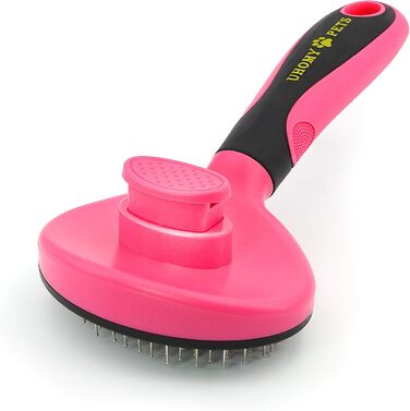 Uhomy Щітка для грумінгу домашніх тварин, самоочисна, для собак та котів, видаляє ковтуни та бруд