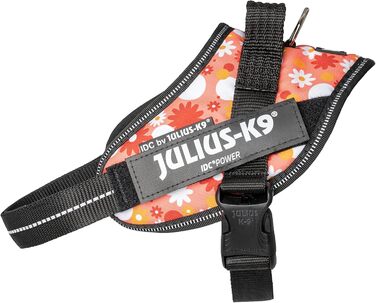 Шлейка Julius-K9 IDC Powergeschirr, рожева з квітами, розмір S/Mini