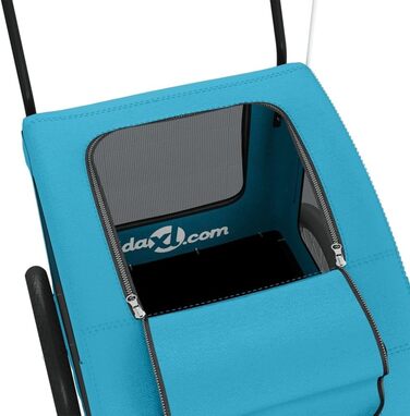 Причіп для собак vidaXL, блакитний, 45 кг, Oxford-Gewebe, з прапором та відбивачами