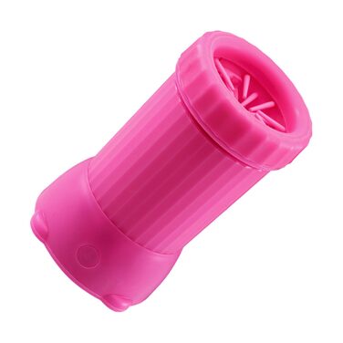 Автоматичний мийка лап для собак | USB-зарядка, для подорожей, рожевий колір