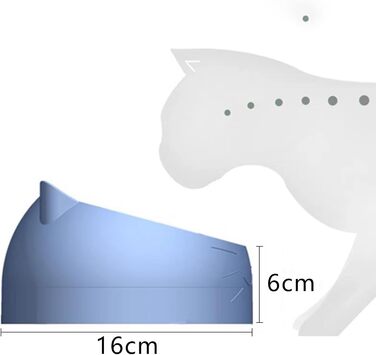 Набір мисок для котів з нержавіючої сталі, 3 шт., 15° нахил, 400 мл, для корму та води, знімні миски для котів та собак