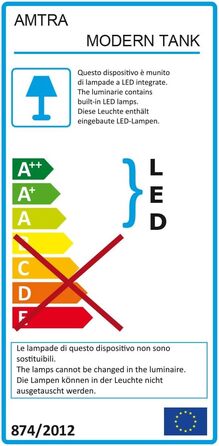 Акваріум Croci Amtra MODERN Tank 50 LED з LED-підсвіткою і внутрішнім фільтром, 40 л (50,5x25,5x40 см)