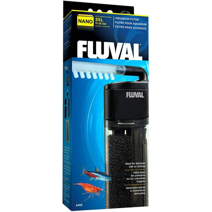 Внутрішній фільтр Fluval Nano для акваріумів до 55 л