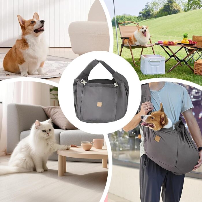 Трансформер-переноска для тварин – рюкзак-переноска для собак, котів та маленьких тварин, сірий колір