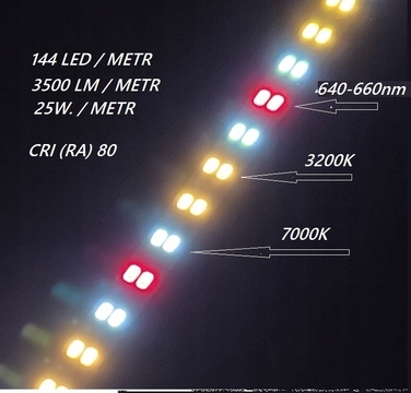 LED-освітлення для акваріума (трубка), 130 см, повний спектр