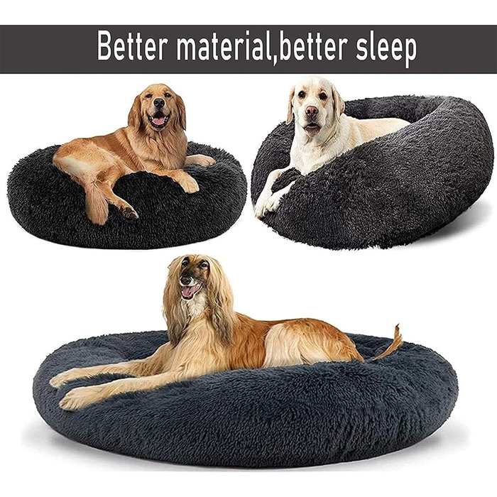 Крісло-ліжко для собак середніх та великих порід, бавовна, ортопедичне, з підігрівом, сіре, 120 см