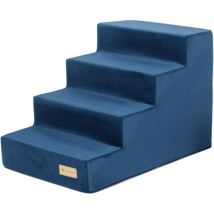 Сходинка для собак Velinda з 4 сходинками, також підходить для котів. Допомагає домашнім тваринам легко підніматися. Матеріал: піна. Колір: темно-синій