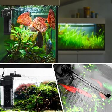 Фільтр для акваріума AQQA, внутрішній, 8.5W, 300л/год, для акваріумів до 120л