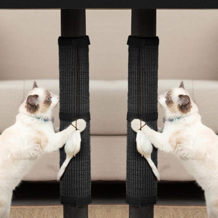 Килимок від подряпин для котів JanYoo (2 шт.) - захист меблів, 50x25 см, чорний