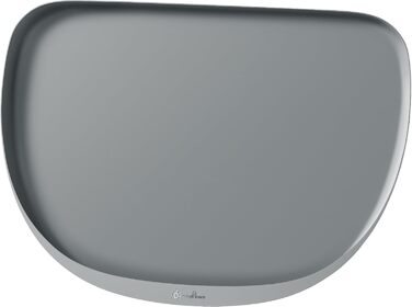 Підкладка під миску для котів DownyPaws, силіконова, 62 x 43 см, сіра. Захист від розливу води та корму, легко миється, BPA-free