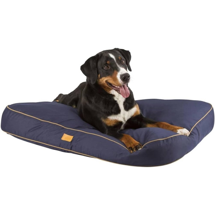 Лежанка для собак Kerbl Jerome, 60x40x6 см, темний зелений/сірий, знімний чохол, антиковзаюча підкладка