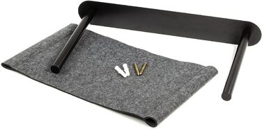 Підвісна лежанка для кота з фетру, канадського виробництва | 65 x 35 x 10 см, антрацит | Лежанка-стіна для котів