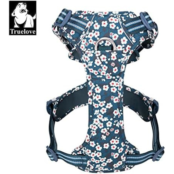 Нашийник для собак WINHYEPET Truelove No Pull TLH56512, світловідбиваючий, м'який, з регулюванням, XS, блакитний