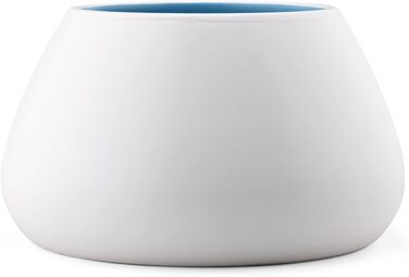 Навіс для собак Navaris Design з кераміки - велика миска для корму - миска для собак, миска для їжі - миска для кокер-спанієля та собак з довгими вухами - миска для собак з довгими вухами біло-блакитна