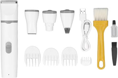 Мультифункціональний триммер Garosa для собак та котів: 3 насадки, для грумінгу, догляду за нігтями, водонепроникний, тихий