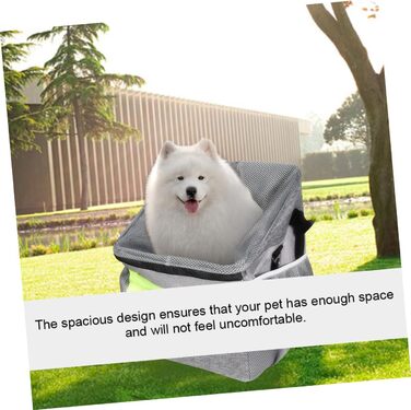 Фahrradkorb iBasenice для тварин: складаний, дихаючий, з ручкою спереду. Підходить для перевезення собак, котів, іграшок, ласощів та телефону.