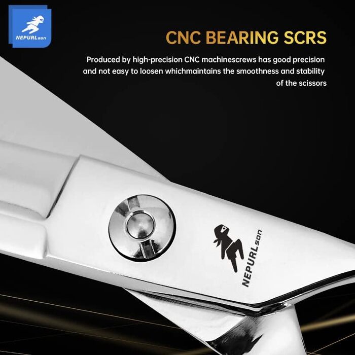 Професійна шерсть для тварин: прямі ножиці з Vg10 сталі, 17.8 см