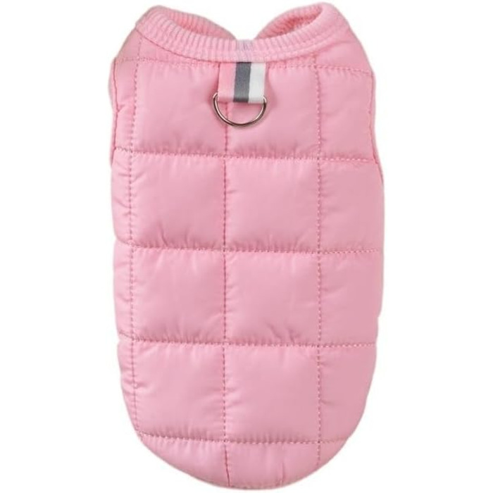 Зимовий теплий одяг для собак: тепла куртка, вітронепроникний жилет для чихуахуа та французького бульдога (рожевий, S)