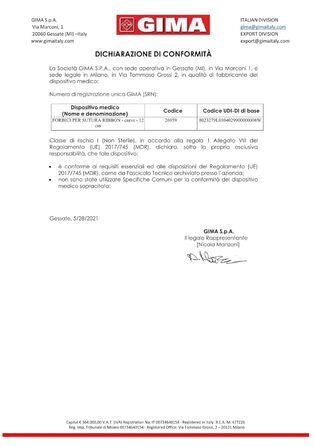 Ножиці для тканини Gima, зігнутий кінець, 12 см, нержавіюча сталь