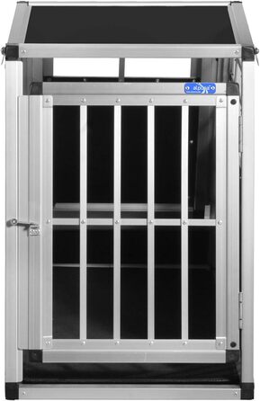 Транспортний бокс для собак Transportbox N4, алюміній, 82x50x69.5 см, з аварійним виходом