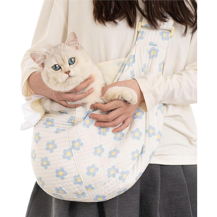 Транспортна сумка для собак - маленька переноска для тварин з ременем, легка переноска з кріпленням для безпеки під час подорожей, прогулянок та екскурсій