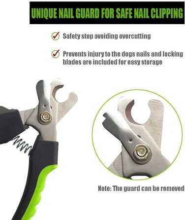 Професійна ножиця для стрижки кігтів собак - розроблена ветеринарами, з захистом кігтів