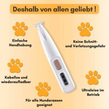 Триммер для собак: безпечна обрізка подушечок лап, 1 шт.