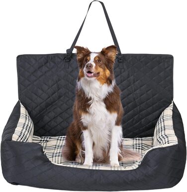 Автокрісло для собак, переноска-клітка для собак, багатофункціональне переносне ліжко для собак - безпечне автокрісло для тварин, для автомобілів, SUV, великих собак, більшості моделей авто