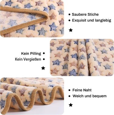 М'яка ковдра для собак та котів Demigeat, 3 шт. - тепла та зручна ковдра для лежанки, переноски, подорожей. Підходить для маленьких та середніх тварин.