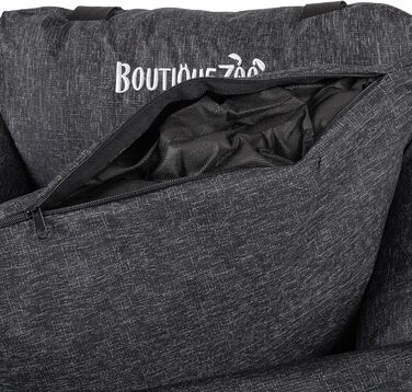 Автомобільний сидіння для собак: зручний, універсальний, миючий, 55x65 см, чорний