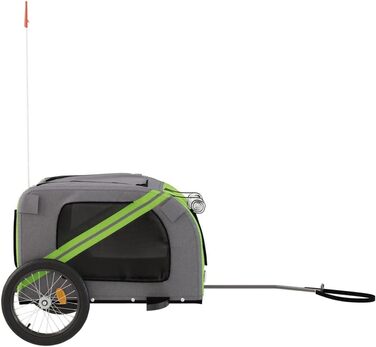 Фархандлер для собак Tidyard - зелено-сірий, 45 кг, з відбивачами, Oxford тканина та метал (133,5 x 69 x 73,5 см)