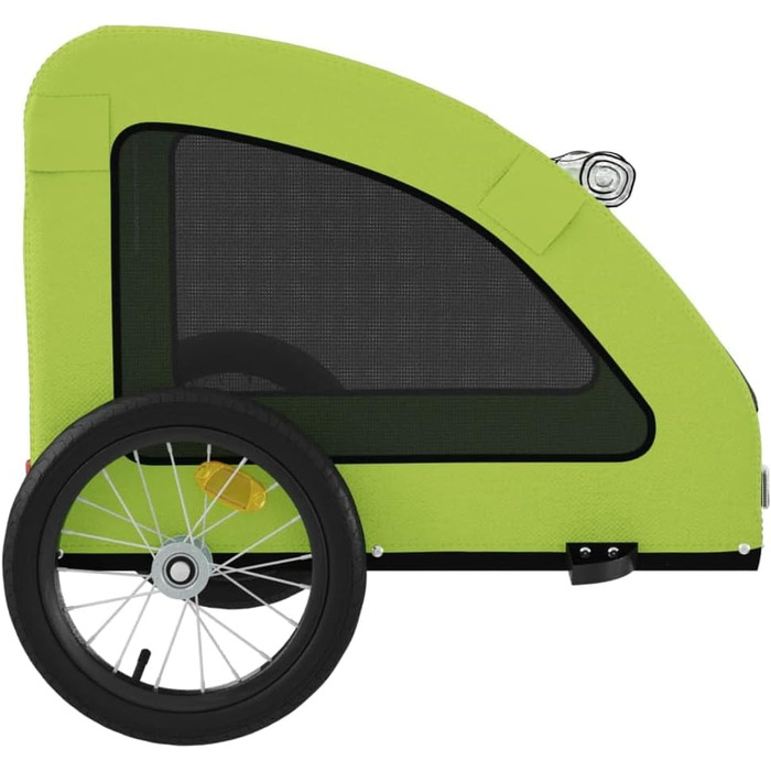 Фархандлігер Gecheer для собак, переносник для собак, вагончик для собак, з відбивачами, зелений, матеріал: Oxford, розмір 125 x 63 x 66 см