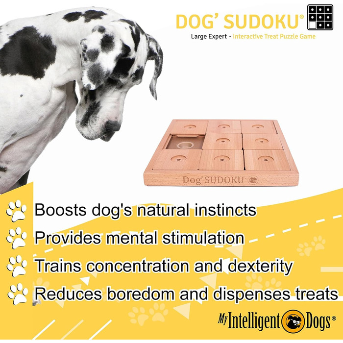 Інтерактивна іграшка для собак My Intelligent Dogs Sudoku Expert Classic – розвиваюча гра-головоломка для великих порід