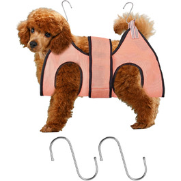 Гамак для тварин Bhoulandi: зручний гамак для котів та собак, дихаючий матеріал, клямки, армійний зелений, розмір M (M, рожевий)