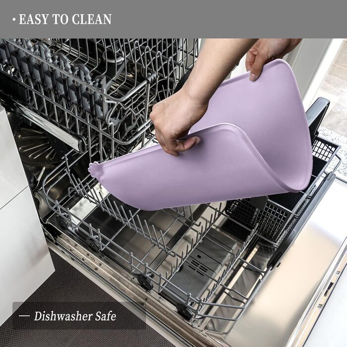 Силіконові килимки для тварин - водонепроникні килимки для собак та котів з піднятими бортиками. Розмір 60x40 см (1 шт.)