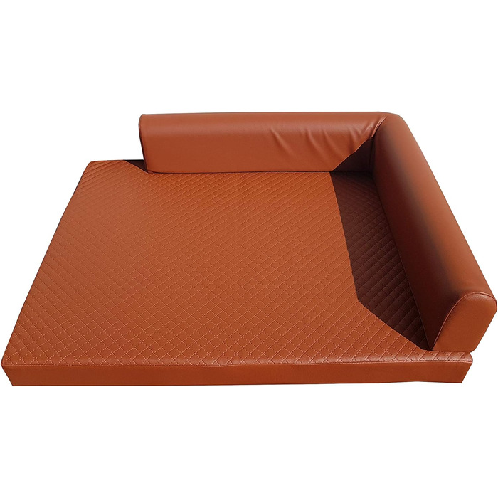 Ортопедичне собаче ліжко Natalia Spzoo Eckbett, кутові, коричневе, розмір S (80 x 60 см)
