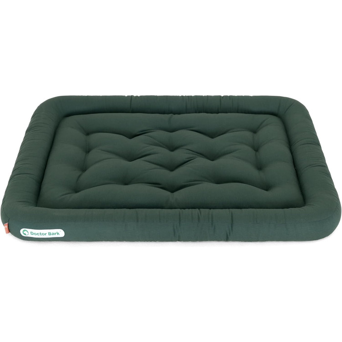 Ортопедична лежанка для собак Doctor Bark, 90x70 см, зелена, 95°C, гігієнічна, міцна та зручна