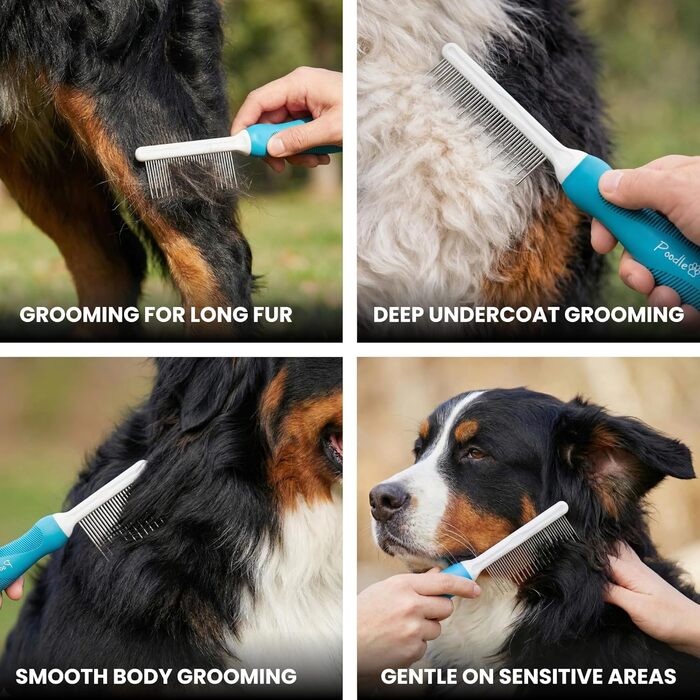 Щітка для вичісування собак і котів з нержавіючою сталлю, для видалення ковтунів та бруду