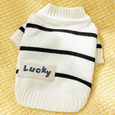 Пуловер для собак, теплий зимовий пуловер для маленьких та середніх собак, чорний, розмір L