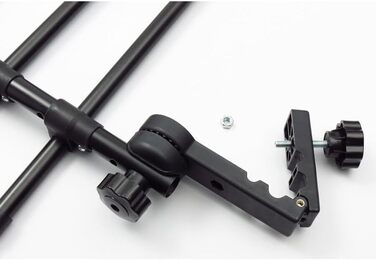 Гілка-перегородка для автомобіля OSYO | Безпечна перегородка для собак у багажнику | Сталевий каркас, чорна, H: 32-53см, L: 82-140см