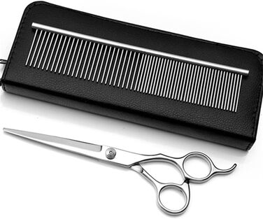 Набір професійних ножиць та гребінців для грумінгу домашніх тварин, 6.0 дюймів, нержавіюча сталь
