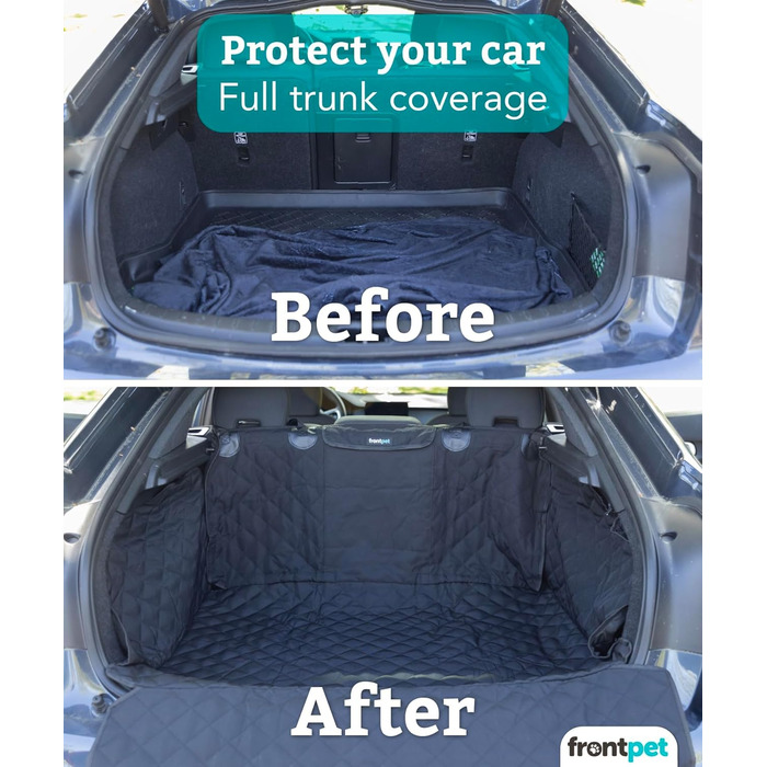 Захисний коврик у багажник для собак FrontPet, універсальний, чорний, великий (35'L x 40'W)