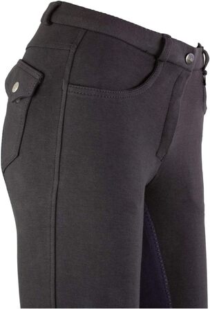 Джіни для верхової їзди Lazura Damen Jodhpur Vollbesatz Comfort (42, графіт) - жіночі бриджі для кінного спорту