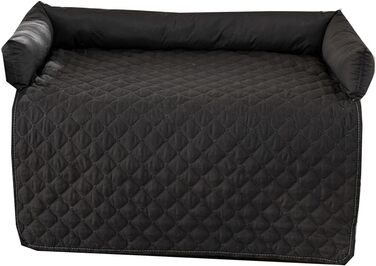 Килимок для собак та котів, м'який, неслизький, великий розмір 75x120 см (90x135 см), чорний