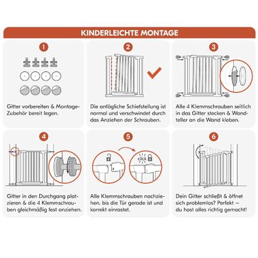 Захисне ворота для дітей Hauck Clear Step Autoclose 2, темно-сірий - самозакривне, без свердління, ширина 75-80 см, висота 77 см