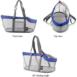 PETCUTE Сумка-переноска для собак та котів, блакитна, до 4 кг