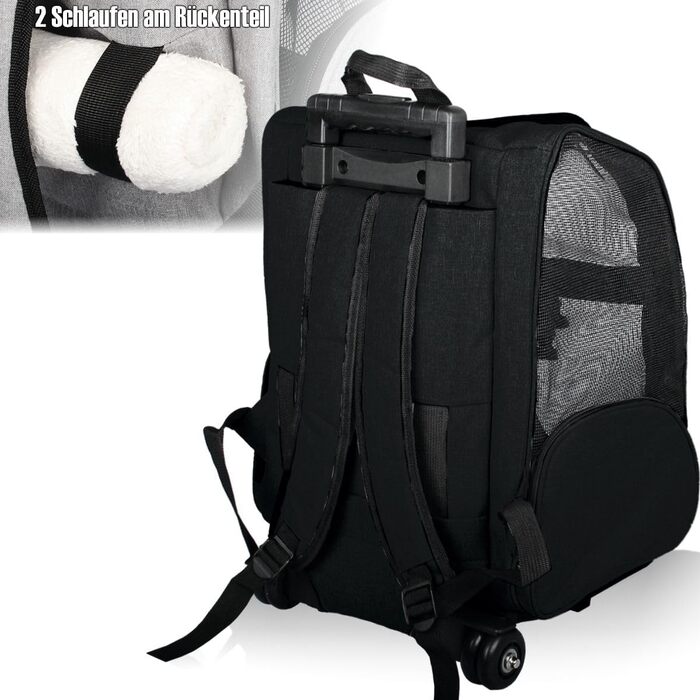 Рюкзак-роликовий транспортер 2в1 для собак та котів до 15 кг