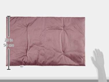 Крісло-лежанка для собак та котів Ferplast Charles, коричневе, з м'яким велюровим вкладишем, 68 x 47 x 25 см, стильна модель