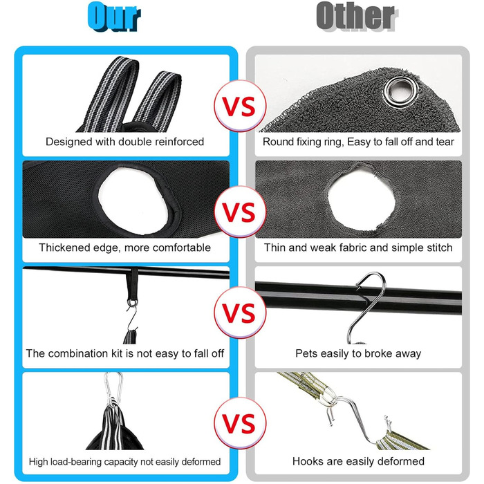 Набір для догляду за тваринами: гамак, триммер для нігтів, нашийник для грумінгу, фіксатор, петля для грумінгу, дихаюча сумка, помічник для малих тварин, чорний інструмент для догляду за кігтями